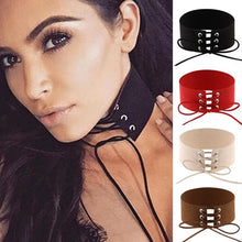Load image into Gallery viewer, Simple Punk Sexy Bound Collar Fashion Velvet Collar Bone Necklace, Random Color Delivery - Mega Discount Store Ghana