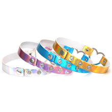 Load image into Gallery viewer, Harajuku Laser Heart Shape Collar Glowing Choker Necklace, Random Color Delivery - Mega Discount Store Ghana