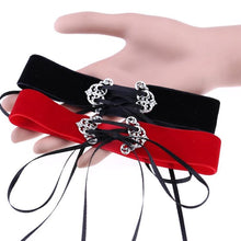 Load image into Gallery viewer, Fashion Street-snap Collar Hollow Alloy Velvet Choker Necklace, Random Color Delivery - Mega Discount Store Ghana