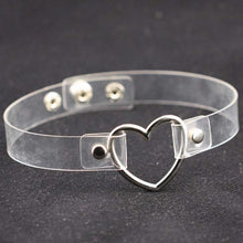 Load image into Gallery viewer, PU Leather Heart Shape Punk Collar Fashion Female Choker Necklace, Random Color Delivery - Mega Discount Store Ghana