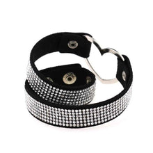 Load image into Gallery viewer, Rhinestone Heart Shape Punk Collar Fashion Female Choker Necklace, Random Color Delivery - Mega Discount Store Ghana