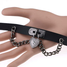 Load image into Gallery viewer, Heart-shape Lock Leather Collar Choker Bracelet, Random Color Delivery - Mega Discount Store Ghana