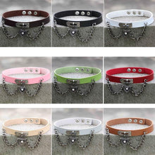 Load image into Gallery viewer, Heart-shape Lock Leather Collar Choker Bracelet, Random Color Delivery - Mega Discount Store Ghana