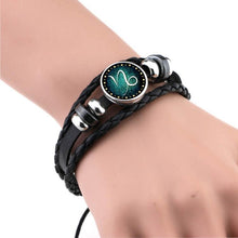 Load image into Gallery viewer, Hand-knitted Beaded Retro DIY Bracelet Capricorn Constellation Leather Punk Fashion Bracelet - Mega Discount Store Ghana