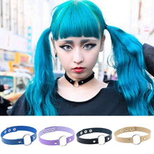 Load image into Gallery viewer, 3 PCS  Fashion Street-snap Punk Round Nightclub Leather Collar Bracelet, Random Color Delivery - Mega Discount Store Ghana