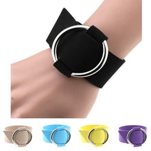 Load image into Gallery viewer, 2 PCS Simple Round Velvet Bracelet Fashion Metal Wristband Bracelet, Random Color Delivery - Mega Discount Store Ghana