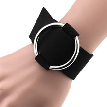 Load image into Gallery viewer, 2 PCS Simple Round Velvet Bracelet Fashion Metal Wristband Bracelet, Random Color Delivery - Mega Discount Store Ghana