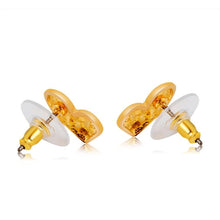 Load image into Gallery viewer, Heart-Shaped Gold-Plated Colored Zircon Stud Earring - Mega Discount Store Ghana