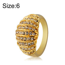 Load image into Gallery viewer, Fashion Gold-Plated Layered with Rhinestone Ring for Women Gold with Diamond - Mega Discount Store Ghana