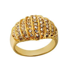 Load image into Gallery viewer, Fashion Gold-Plated Layered with Rhinestone Ring for Women Gold with Diamond - Mega Discount Store Ghana