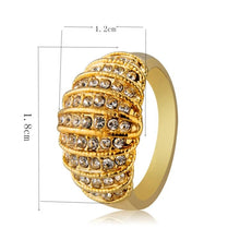 Load image into Gallery viewer, Fashion Gold-Plated Layered with Rhinestone Ring for Women Gold with Diamond - Mega Discount Store Ghana
