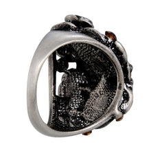 Load image into Gallery viewer, Classic Plated Silver Rose Butterfly Inlay Purple Crystal Mask Ring Silver with Diamond - Mega Discount Store Ghana
