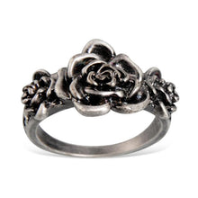 Load image into Gallery viewer, Plated Ancient Silver Three Rose Ring for Women Silver without Diamond - Mega Discount Store Ghana