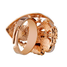 Load image into Gallery viewer, Fashion Rose Gold-Plated Drop-Shaped Crystal Zircon Ring for Women Gold with Diamond - Mega Discount Store Ghana