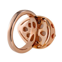 Load image into Gallery viewer, Fashion Zircon Pattern Plated Rose Drop-Shaped Crystal Ring for Women Gold with Diamond, - Mega Discount Store Ghana