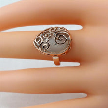 Load image into Gallery viewer, Fashion Zircon Pattern Plated Rose Drop-Shaped Crystal Ring for Women Gold with Diamond, - Mega Discount Store Ghana
