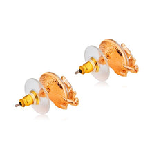 Load image into Gallery viewer, Rose Gold Plated Zircon Frog Clear Crystal Stud Earrings (Gold) - Mega Discount Store Ghana
