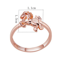 Load image into Gallery viewer, Rose Gold-Plated Pony Ring for Women Gold without Diamond - Mega Discount Store Ghana