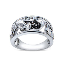 Load image into Gallery viewer, Openwork Silver Plated Three Elephant Alloy Ring Silver with Diamond - Mega Discount Store Ghana