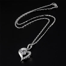 Load image into Gallery viewer, Copper Chain Heart-shaped Zircon Pendant Necklace - Mega Discount Store Ghana