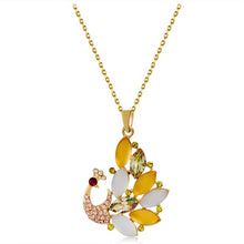 Load image into Gallery viewer, Peacock Crystal Rhinestone Pendant Necklace - Mega Discount Store Ghana