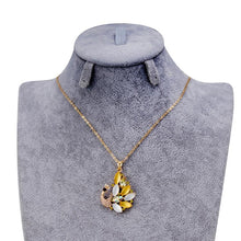 Load image into Gallery viewer, Peacock Crystal Rhinestone Pendant Necklace - Mega Discount Store Ghana