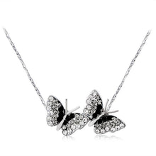 Load image into Gallery viewer, Butterfly Style Alloy + Crystal Pendant Necklace - Mega Discount Store Ghana