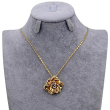 Load image into Gallery viewer, 18K Gold-plated Rose Pendant Necklace - Mega Discount Store Ghana