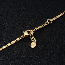 Load image into Gallery viewer, Double Plum Design Crystal Pendant Necklace - Mega Discount Store Ghana