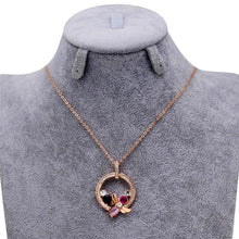 Load image into Gallery viewer, Zircon Copper Ring Copper Alloy Pendant Necklace - Mega Discount Store Ghana