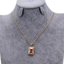 Load image into Gallery viewer, Square Crystal Studded Necklace - Mega Discount Store Ghana