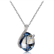 Load image into Gallery viewer, Ladies Blue Shape Crystal Necklace With Olive Shape - Mega Discount Store Ghana