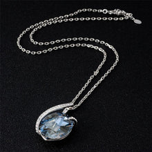 Load image into Gallery viewer, Ladies Blue Shape Crystal Necklace With Olive Shape - Mega Discount Store Ghana