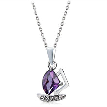Load image into Gallery viewer, Simple Purple Crystal Diamond Necklace - Mega Discount Store Ghana