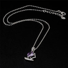 Load image into Gallery viewer, Simple Purple Crystal Diamond Necklace - Mega Discount Store Ghana