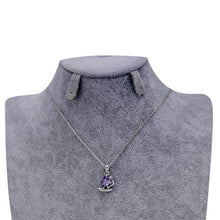 Load image into Gallery viewer, Simple Purple Crystal Diamond Necklace - Mega Discount Store Ghana