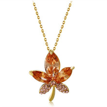 Load image into Gallery viewer, Maple Leaf Style Zircon + Alloy Pendant Necklace - Mega Discount Store Ghana