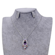 Load image into Gallery viewer, Colorful Zircon Imitation Pearl Inlaid Pendant Necklace - Mega Discount Store Ghana