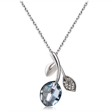 Load image into Gallery viewer, Olive Leaf Style Crystal Pendant Necklace - Mega Discount Store Ghana