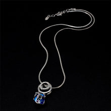 Load image into Gallery viewer, Ring Shaped Cube Crystal Pendant Necklace - Mega Discount Store Ghana