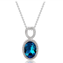 Load image into Gallery viewer, Gem Tear Drops Imitation Crystal Pendant Necklace, Chain Length: 45cm - Mega Discount Store Ghana