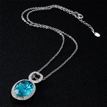 Load image into Gallery viewer, Gem Tear Drops Imitation Crystal Pendant Necklace, Chain Length: 45cm - Mega Discount Store Ghana