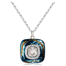 Load image into Gallery viewer, DropS Crystal silver Plated Chain Pendant Necklace, Chain Length: 45cm - Mega Discount Store Ghana