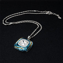 Load image into Gallery viewer, DropS Crystal silver Plated Chain Pendant Necklace, Chain Length: 45cm - Mega Discount Store Ghana