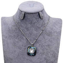 Load image into Gallery viewer, DropS Crystal silver Plated Chain Pendant Necklace, Chain Length: 45cm - Mega Discount Store Ghana