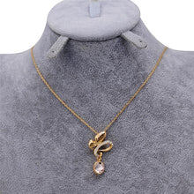Load image into Gallery viewer, LOVE Women Butterfly Style Inlaid Pendant Necklace, Chain Length: 50cm - Mega Discount Store Ghana