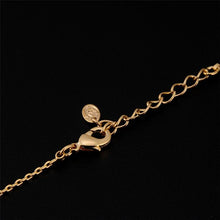 Load image into Gallery viewer, 14K Gold Plating Zinc Alloy Crystal Inlaid Necklace Artificial Diamond Pendant, Chain Length: 43cm - Mega Discount Store Ghana