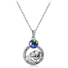 Load image into Gallery viewer, Lamb Pendant Alloy Crystal Necklace, Chain Length: 45cm - Mega Discount Store Ghana