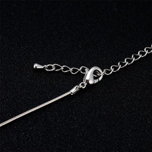 Load image into Gallery viewer, Lady Three Peas Design Crystal Pendant Necklace, Chain Length: 51cm - Mega Discount Store Ghana