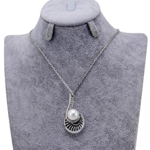 Load image into Gallery viewer, Pearl Spiral Pendant Necklace, Chain Length: 45cm - Mega Discount Store Ghana